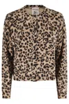Semicouture Animalier Round Neck Pull In Multi