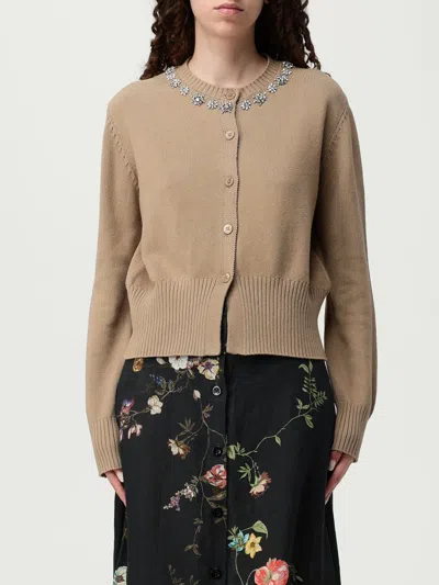 Semicouture Cardigan  Woman Color Beige In Brown