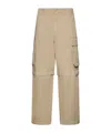 Semicouture Cargo Trousers With Belt Loops In Nude