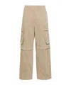 Semicouture Cargo Trousers With Belt Loops In Neutral