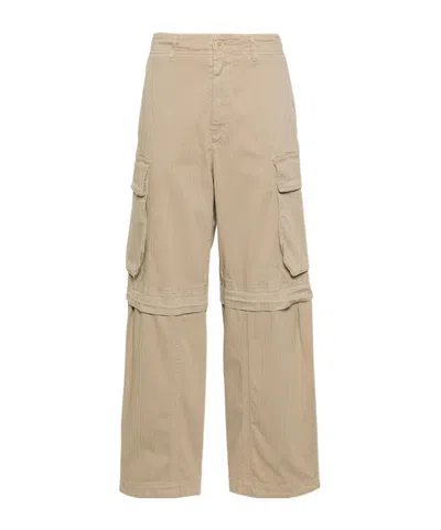 SEMICOUTURE CARGO TROUSERS WITH BELT LOOPS