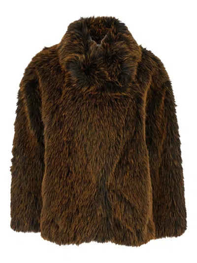 SEMICOUTURE SEMICOUTURE CAROL FAUX-FUR JACKET
