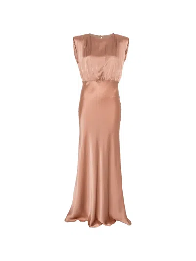 Semicouture Casilda Maxi Dress In Pink