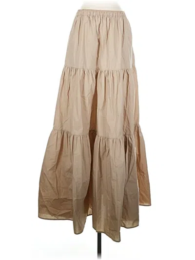 Pre-owned Semicouture Casual Skirt In Tan