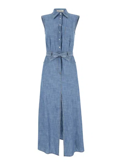 Semicouture Chambray In Blu