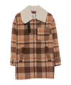 Semicouture Checkered Coat In Multi