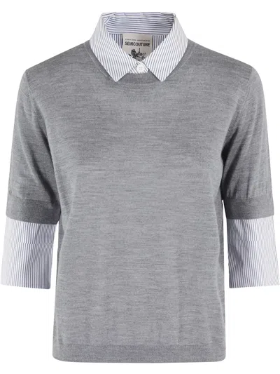 Semicouture Chiara T-shirt In Grey