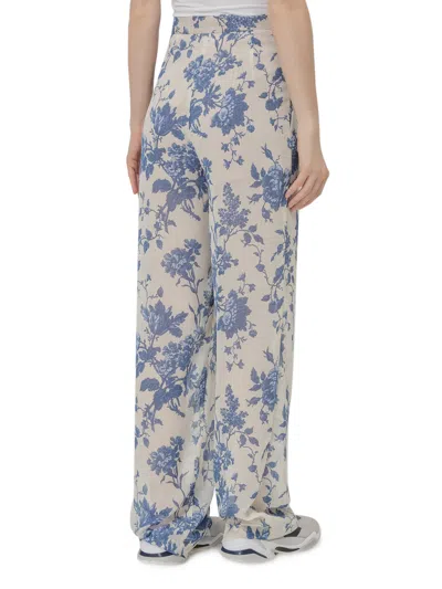 Semicouture Chic Trousers For Effortless Style In Blu