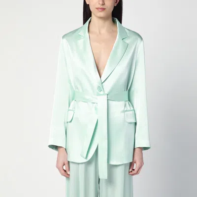 Semicouture Women's Christiana Jacket In Aqua In Green