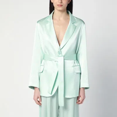Semicouture Christiana Jacket In Aqua Green