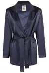 Semicouture Semi Couture Christiana Satin-finish Blazer