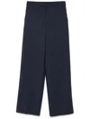 Semicouture Tailored Trousers In Blue