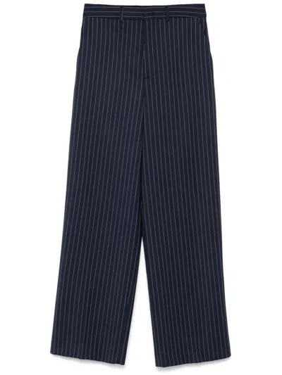Semicouture Cindy Trousers In Blue