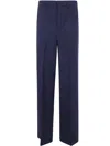 Semicouture Blue Amandine Trumpet Trousers In Blue