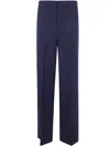 Semicouture Blue Amandine Trumpet Trousers In Blue