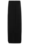 Semicouture Semi Couture Clemence High-waisted Midi Skirt In Nero