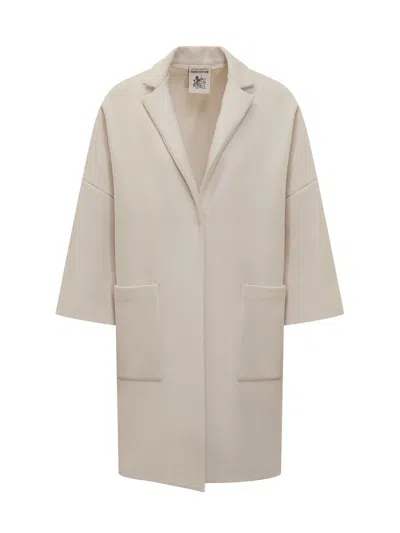 Semicouture Single-breasted Coat In Gold