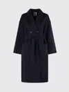 Semicouture Coat  Woman Color Blue In Blue