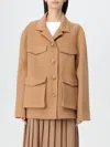 Semicouture Katrina Wool Coat In Camel