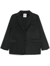 Shop Semicouture Camelia Wool Jacket In Grey