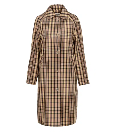 Semicouture Coats Beige In Brown