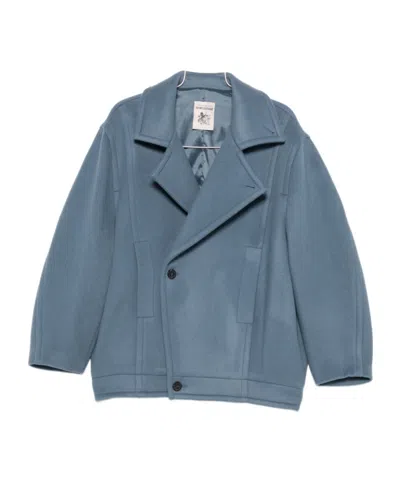 Semicouture Coats In Blue