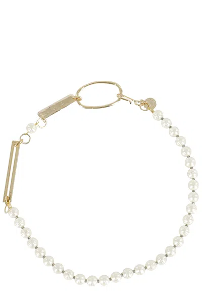 Semicouture Collana Narcisa In White