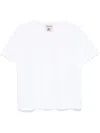 Semicouture Lettuce-hem Short-sleeve T-shirt In White