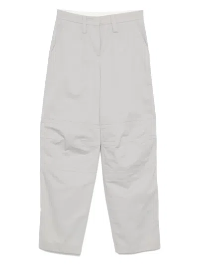 Semicouture Cotton Trousers In White
