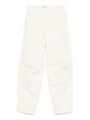 Semicouture Cotton Trousers In Neutral