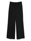 Semicouture Cotton Trousers In Black