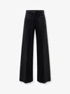 Semicouture Cotton Trousers In Black