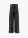 Semicouture Cotton Trousers In Gray