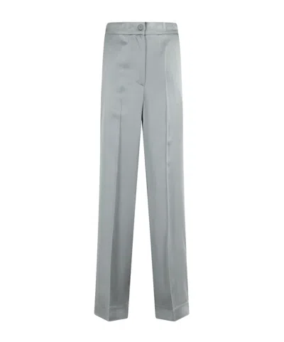 Semicouture Crease Detail Track Pants In Gray