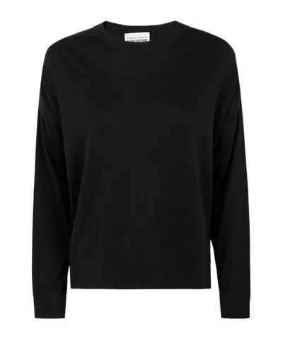 Semicouture Crew Neck Jumper In Black