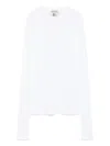 Semicouture Arianna Long-sleeves T-shirt In White
