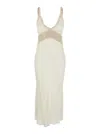Semicouture Semi Couture Crochet Detail Long Dress