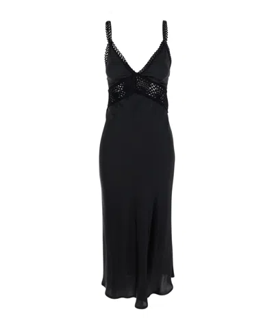 SEMICOUTURE SEMI COUTURE JACINTA LONG DRESS WITH CROCHET