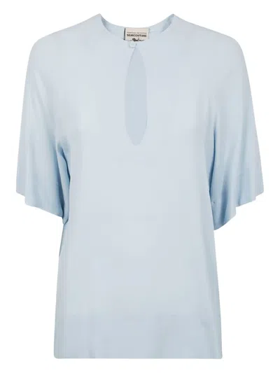 SEMICOUTURE CUT-OUT BLOUSE