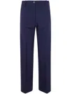 Semicouture Blue Amandine Trumpet Trousers In Midnight
