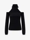 Semicouture Daniela Stretch Viscose Turtleneck Sweater In Black