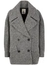 Semicouture Dominiq Coat Clothing In Black White