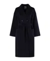 Semicouture Semi Couture Double-breasted Alice Coat With Notched Collar In Black