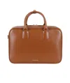 Semicouture Double Handle Shoulder Bag In Brown