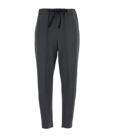 Semicouture Drawstring Casual Pants In Black