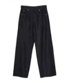 Semicouture Drawstring Jeans In Black