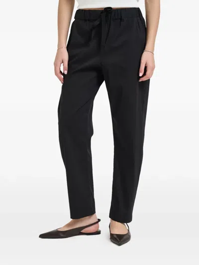 Semicouture Drawstring-waistband Trousers In Black