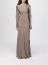 Semicouture Dress  Woman Color Beige In Brown