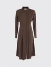 Semicouture Dress  Woman Color Brown In Brown