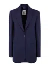 Semicouture Ebony Jacket Clothing In Blue